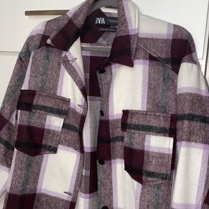 Zara plaid overshirt